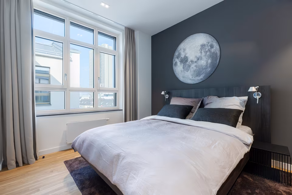 THE PULSE – Möblierte City-Oase mit hochwertigem Wohnkomfort und Klimaanlage in Gutleutviertel, Frankfurt am Main