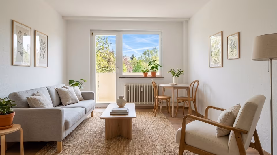 Möbliertes Apartment, neues Bad und Balkon - Frankfurt-Gutleutviertel in Gutleutviertel, Frankfurt am Main